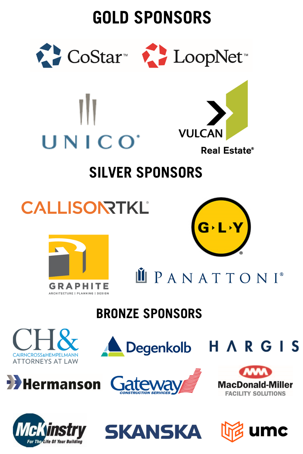NOTS sponsors